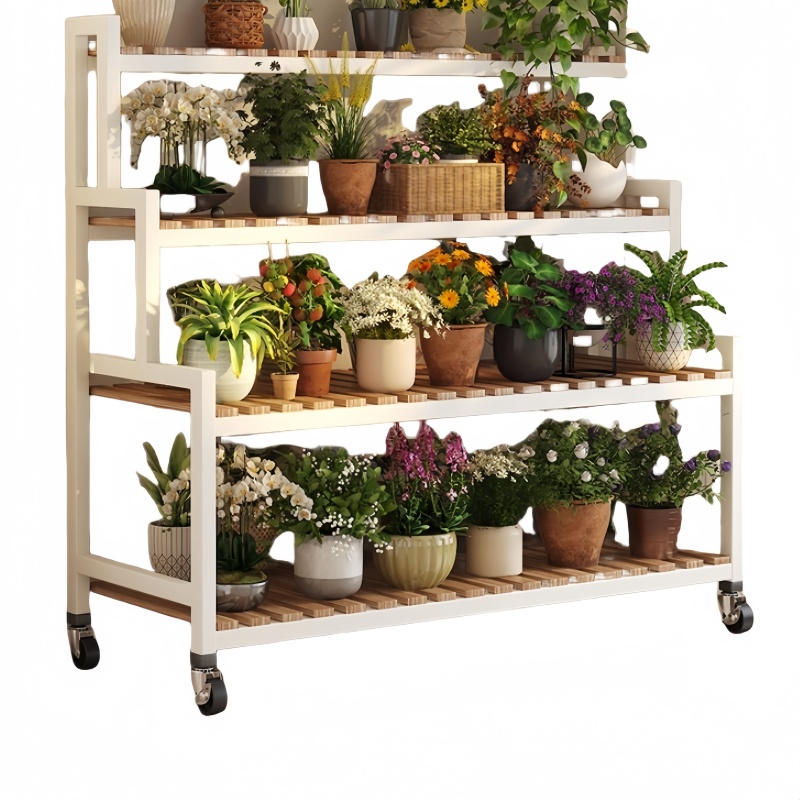 悦兴诚花架置物架 四层置物架花架60*40*120cm 个