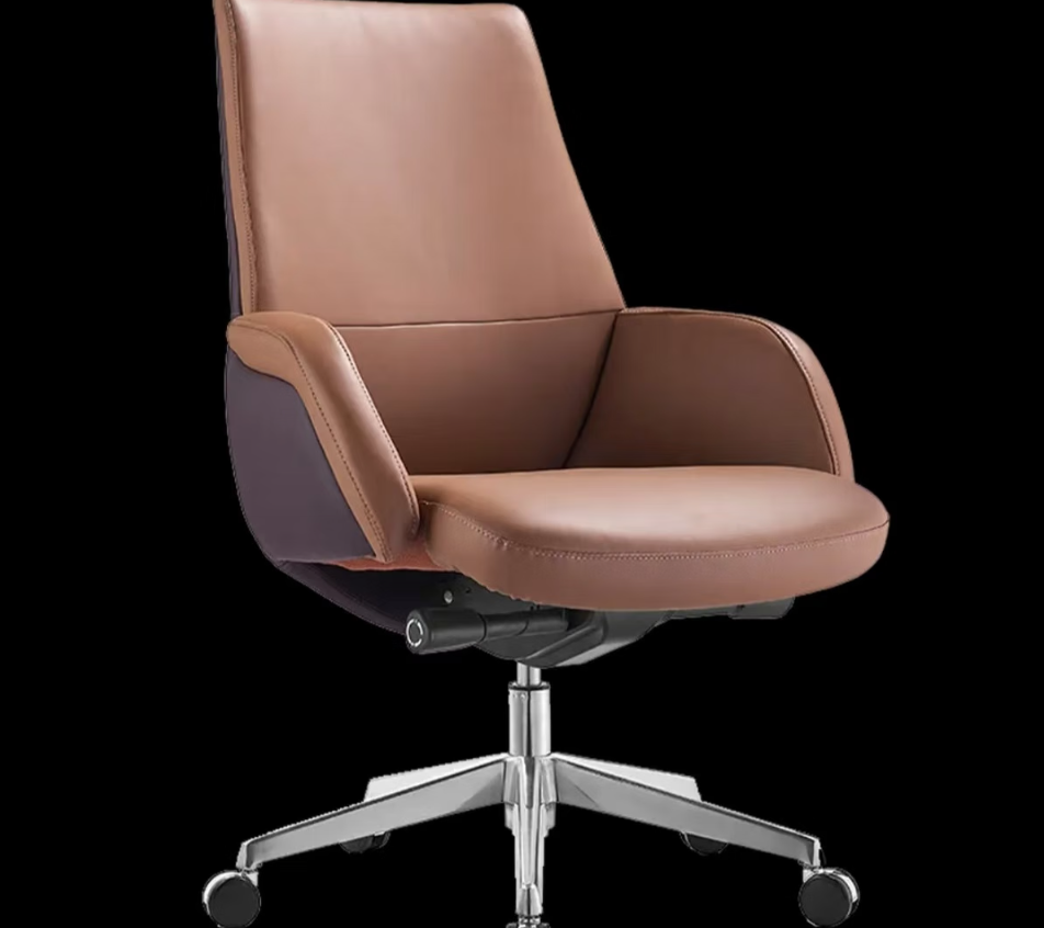 GUDONE办公椅升降旋转按摩椅高背大尺寸旋转舒适办公椅