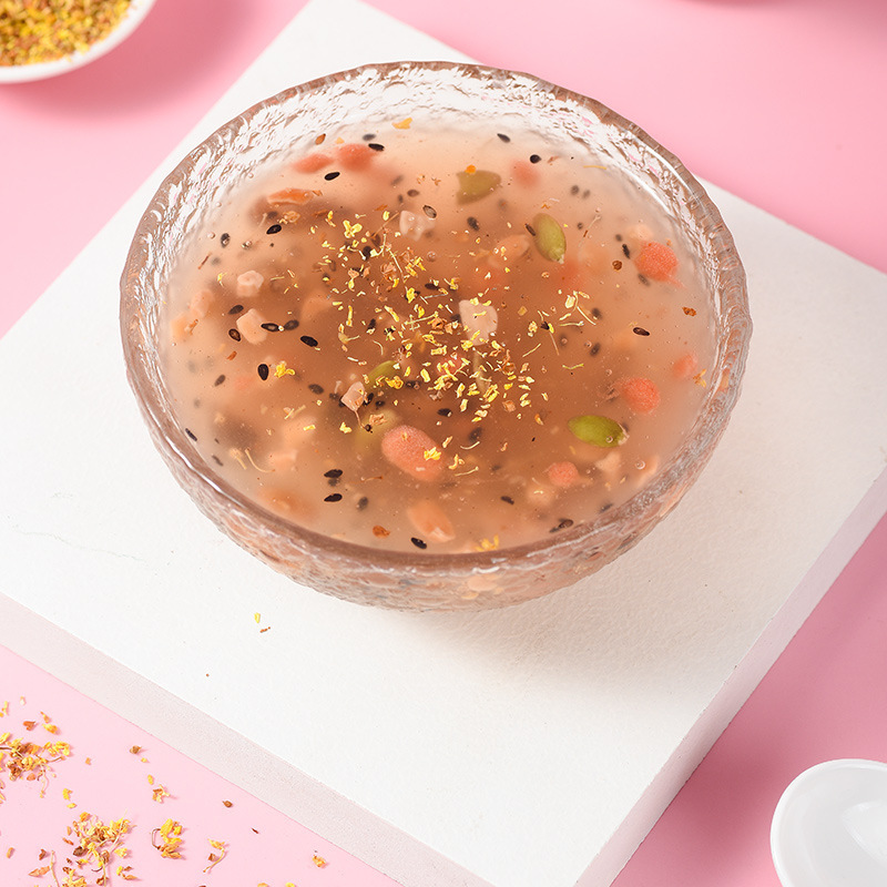 1瓶乡满菜桂花坚果藕粉500克水果坚果藕粉羹代餐坚果速溶颗粒藕粉