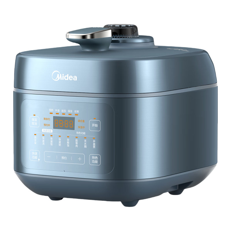 美的(Midea) MY-C5147 电压力锅 5L 1300W大功率 8分钟快手菜无水料理 一锅双胆高压锅高清大图