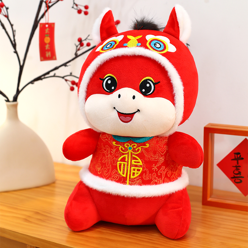 锦瑞星新年春节吉祥物公仔玩偶50cm/个高清大图