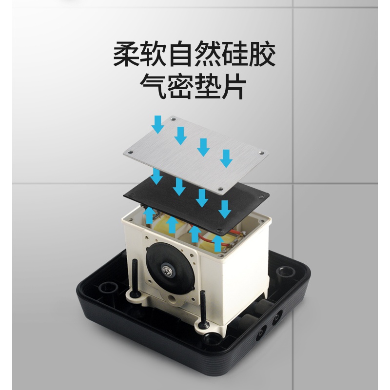 彻朗养鱼氧气泵鱼缸增氧泵小型家用增充氧机隔膜打氧机气盘高清大图