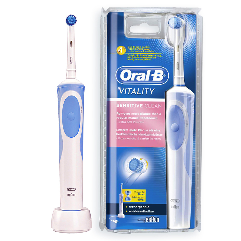 博朗(BRAUN)德国原装进口欧乐B/oral-b旋转式充电式电动牙刷 成人 d12.513S 防过敏型