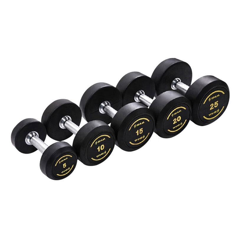 舒华 SH-R390包胶哑铃60KG(12.5KG*2、17.5KG*2)