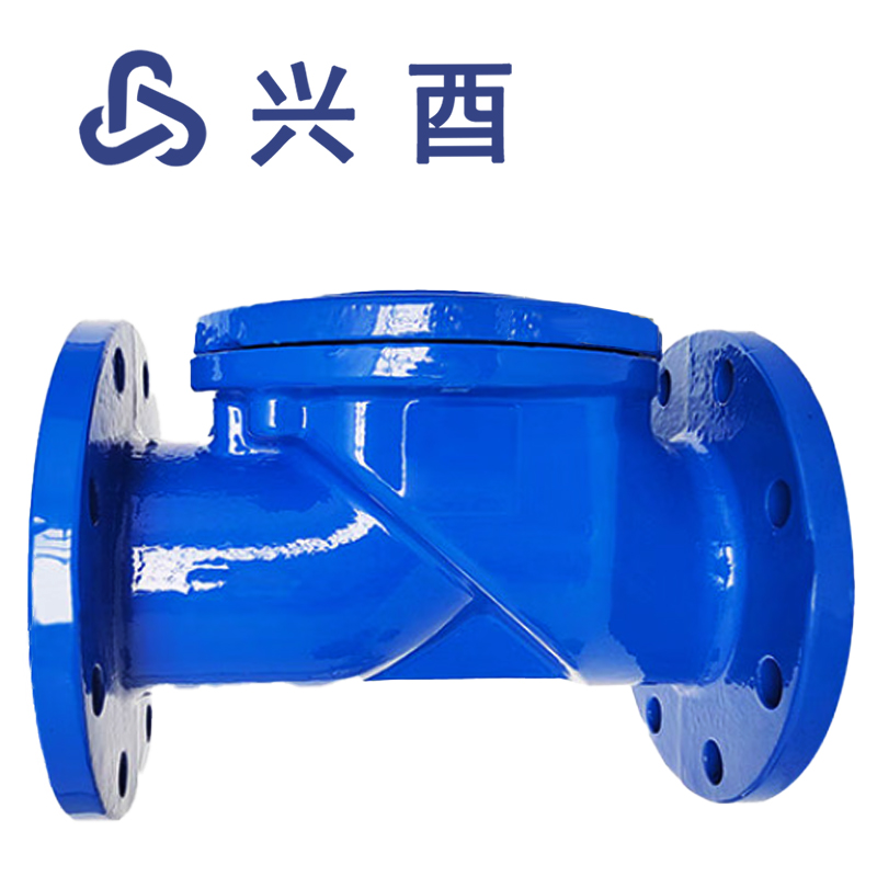 兴酉 法兰橡胶瓣止回阀 DN250 个高清大图