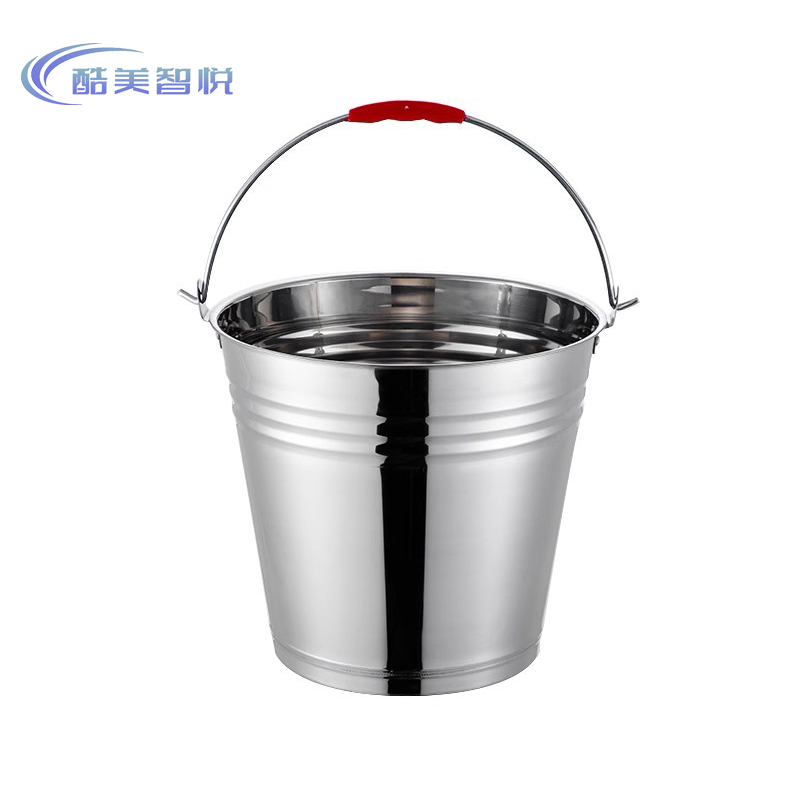 酷美智悦 不锈钢提水桶加厚8L无盖 KM-BH465 个