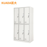 匡大 钢制铁皮储物柜换衣柜存包柜带锁碗柜鞋柜6门更衣柜KDT334