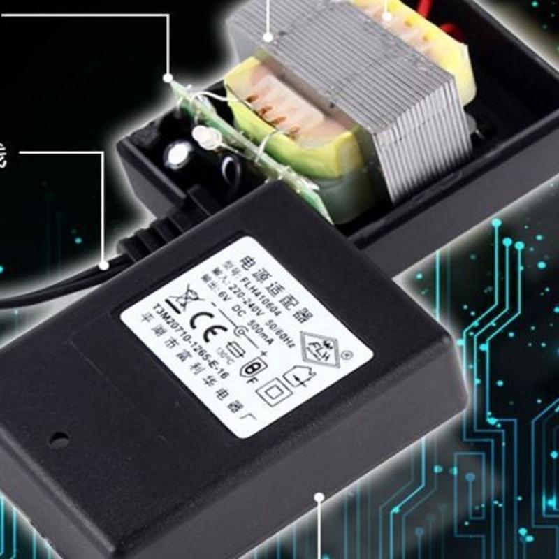 儿童电动车充电器6v12V童车摩托车遥控汽车玩具车电源适配充电器 圆孔6V500MA变灯充电器