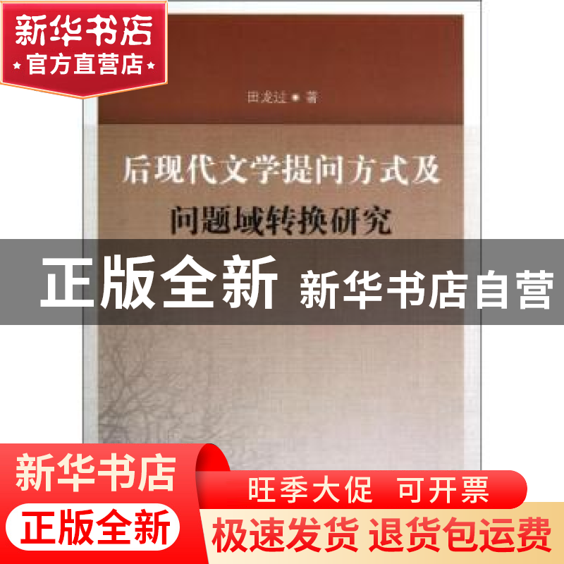 正版 后现代文学提问方式及问题域转换研究 田龙过 中国社会科学高清大图