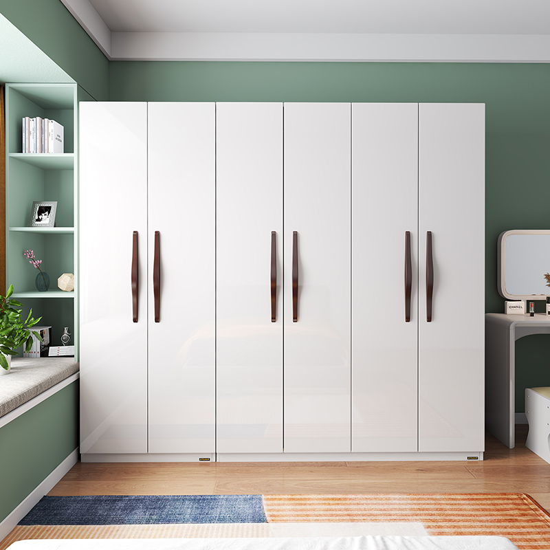 全友家居简约北欧衣柜 4/5门衣柜衣橱卧室整体衣柜121807