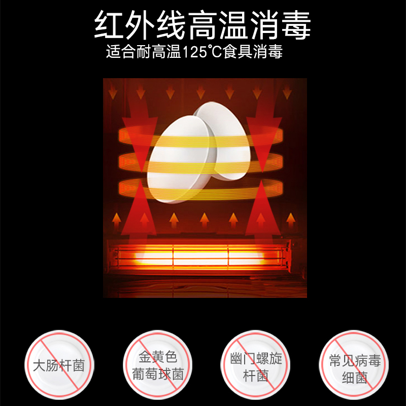 万宝(Wanbao)台式家用迷你小型高温消毒柜 家用 碗柜单门茶水柜小型厨房消毒柜 ZTP50-K03