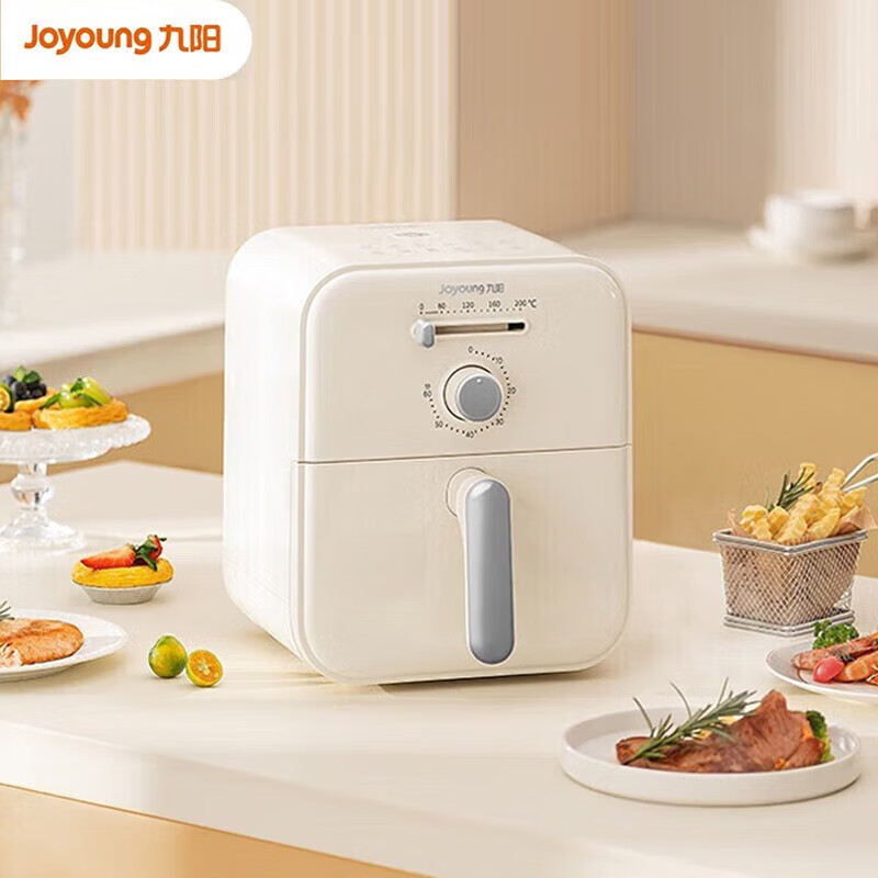 九阳(Joyoung) KL40-VF102-B 空气炸锅 4L 多功能家用一体机 全自动厨房电炸锅白色高清大图