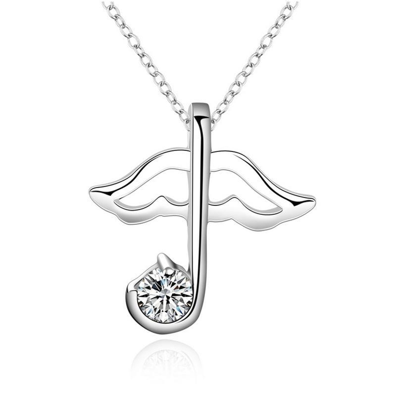 N578 Women Silver Necklace 镀925纯银女项链日韩版锁骨链潮人送女朋友七夕情人节礼物
