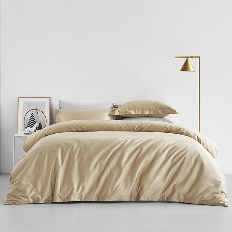 家柏饰(CORATED)100支轻奢四件套全棉全棉床单床笠款被套北欧风床品套件床上用品 香槟 1.5m/1.8m床四件套（床单款）【适用200×230cm