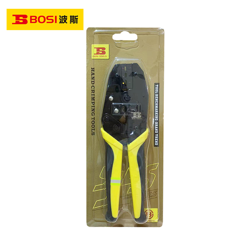 波斯(BOSI) 荧光系列棘轮式端子压接钳 BS-D2116A 把高清大图