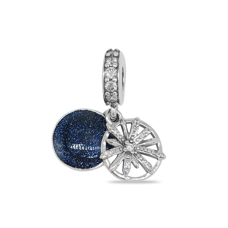 PANDORA潘多拉 925银串饰耀目心愿串珠吊坠 797531CZ