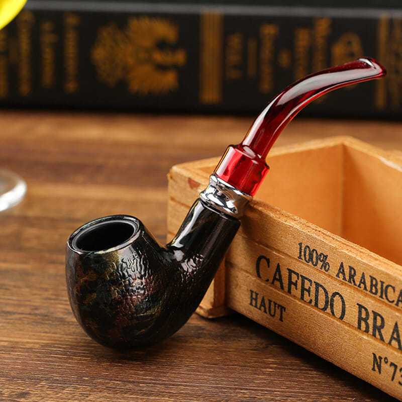 男士胶木烟斗手工烟丝斗烟杆烟袋烟锅老式旱烟斗配件过滤斗烟具默认