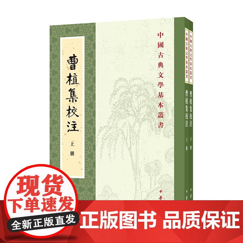 曹植集校注(中国古典文学基本丛书 全2册)新版 赵幼文校注 平装繁体竖排 原文注释 中国古典文学基本丛书经典鉴赏诗词高清大图