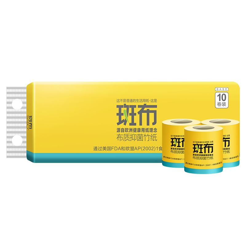 （HD)斑布（BABO）BCJ140A10 3层 1400g有芯有膜卷纸 10卷*提 6提/件（计价单位：件）