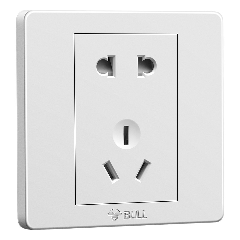 公牛bull五孔面板插座86型10a250v墙壁插座g07系列10a五孔插座86型