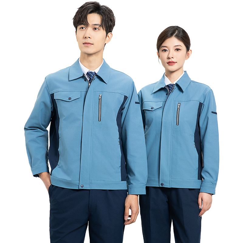 天鸣 春秋工作服6505# 可定制 160-195 套高清大图