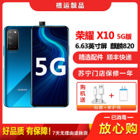 【二手9成新】荣耀X10 竞速蓝 8GB+128GB 全网通 安卓手机 6.63英寸屏麒麟820移动联通电信5G手机