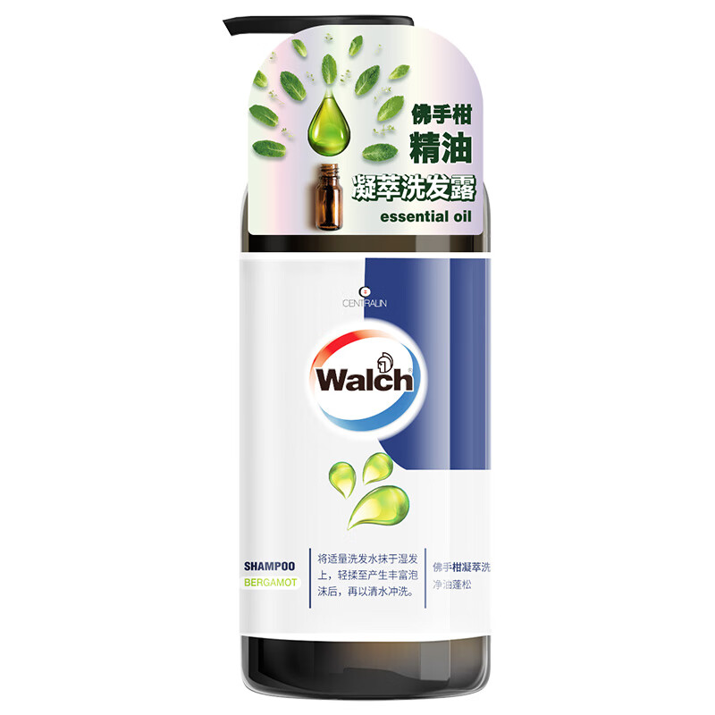 威露士(Walch)凝萃佛手柑洗发水500ml氨基酸温和配方深层滋润高清大图