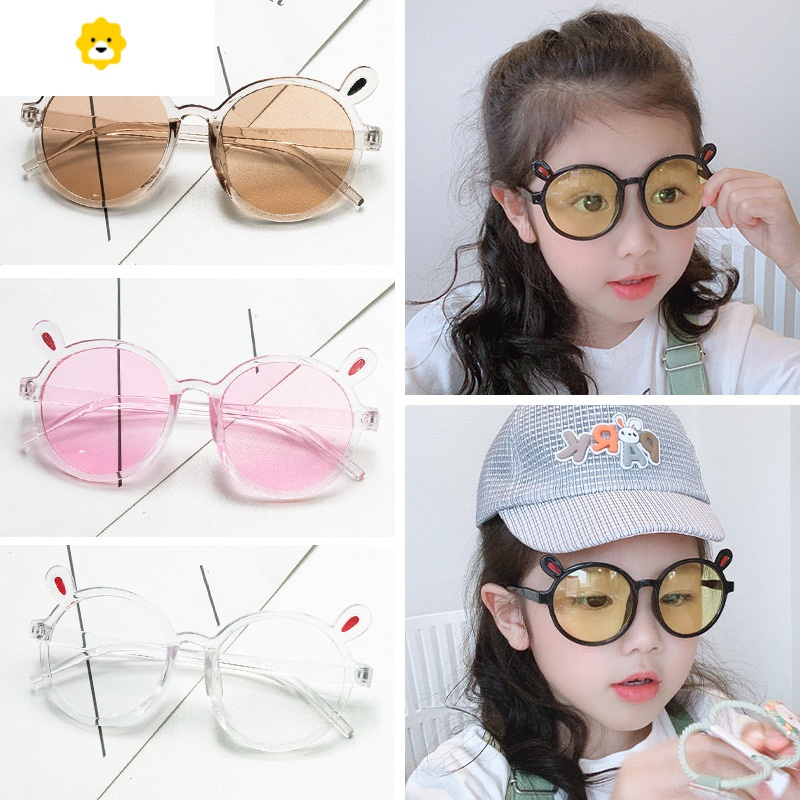 镜墨镜眼睛女男童可爱卡通眼镜潮时尚卡通花朵玩具1岁2岁儿童太阳镜