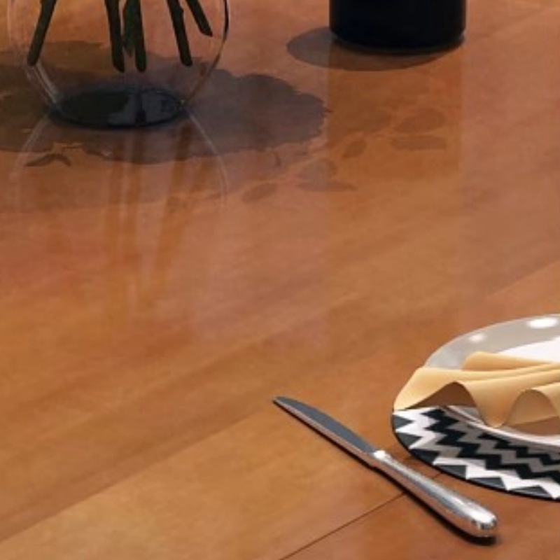 豫龙都 实木餐桌+六椅 套高清大图
