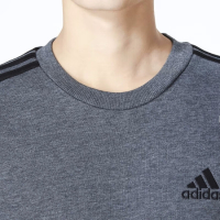 阿迪达斯(adidas) 男装卫衣 22秋新款运动服跑步训练长袖加绒保暖防风圆领棉质套头衫 H12166 XS(