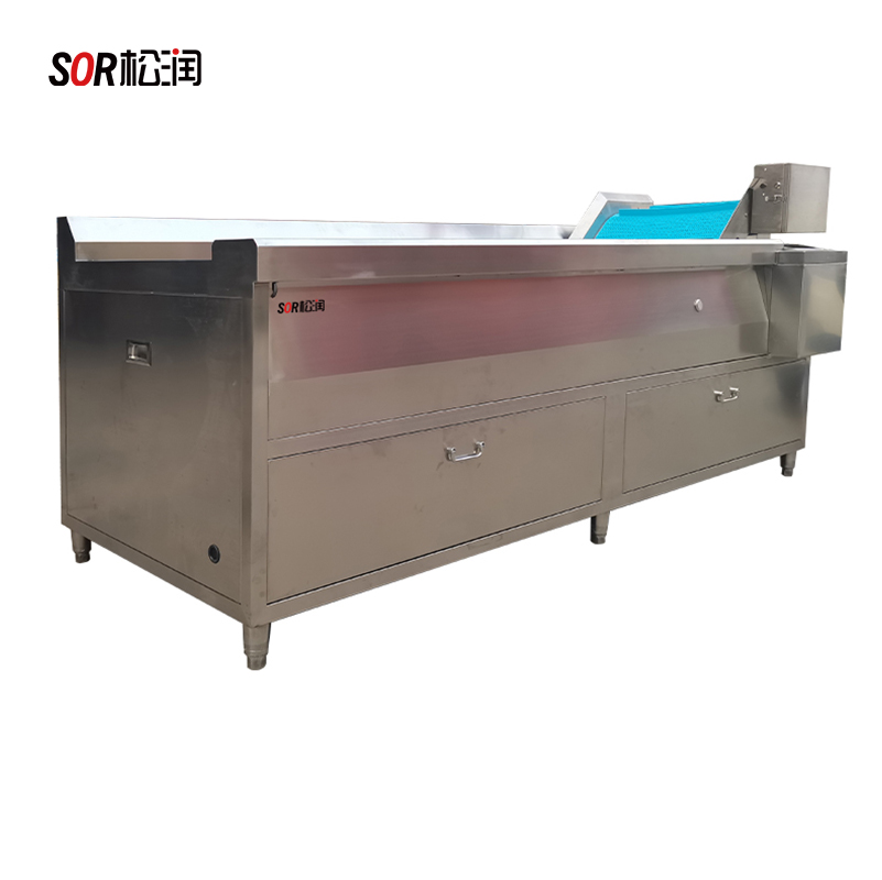 SOR松润 商用洗菜机 食堂配送中心食品加工厂用SOR-G212 2.米自动连续式消毒洗菜机高清大图