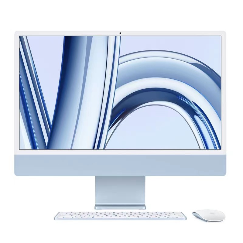 2023年新款Apple苹果 iMac 24英寸一体机 4.5K视网膜显示屏M3芯片8G 256G [8核中央处理器+8核图形处理器 ]蓝色MQRC3CH/A