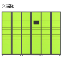 兴福隆智能快递柜小区快递自提柜派件柜室外寄存柜信报箱储物柜一主两幅65格
