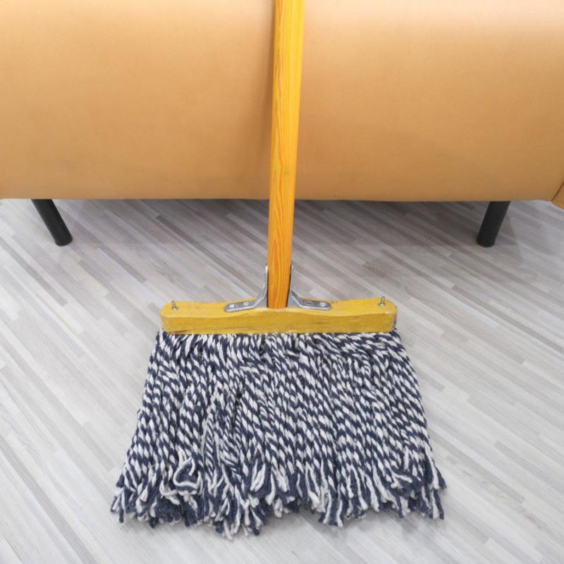 老式拖把工厂批发普通家用学校公司排拖大号尘推加固实木宽头棉线30