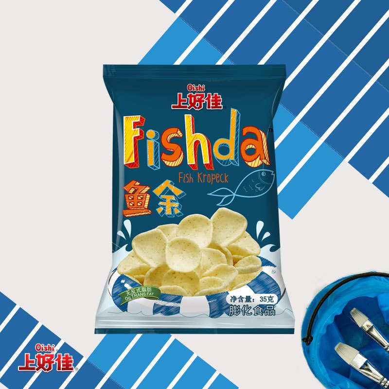 上好佳 鱼余 原味 膨化食品 35g