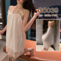 九里晴川内衣性感睡裙蕾丝吊带透视网纱免脱ins女成人用品_897 均码 Q0039