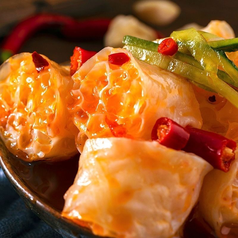 面藕五斤半(无料包)|吸汁面藕圈素肥肠干货沾串网红面藕面筋凉皮土