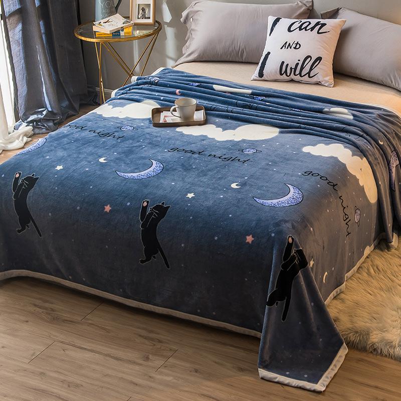 美帮汇夏天盖毯垫床单人毯子午睡空调毛毯毛巾被子夏季薄款高清大图