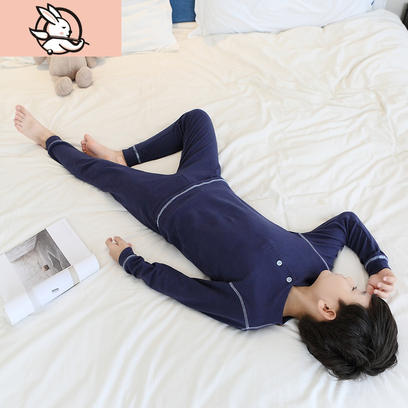 男童秋衣秋裤棉儿童内衣套装6保暖8中大童线衣线裤12岁15小男孩内衣童