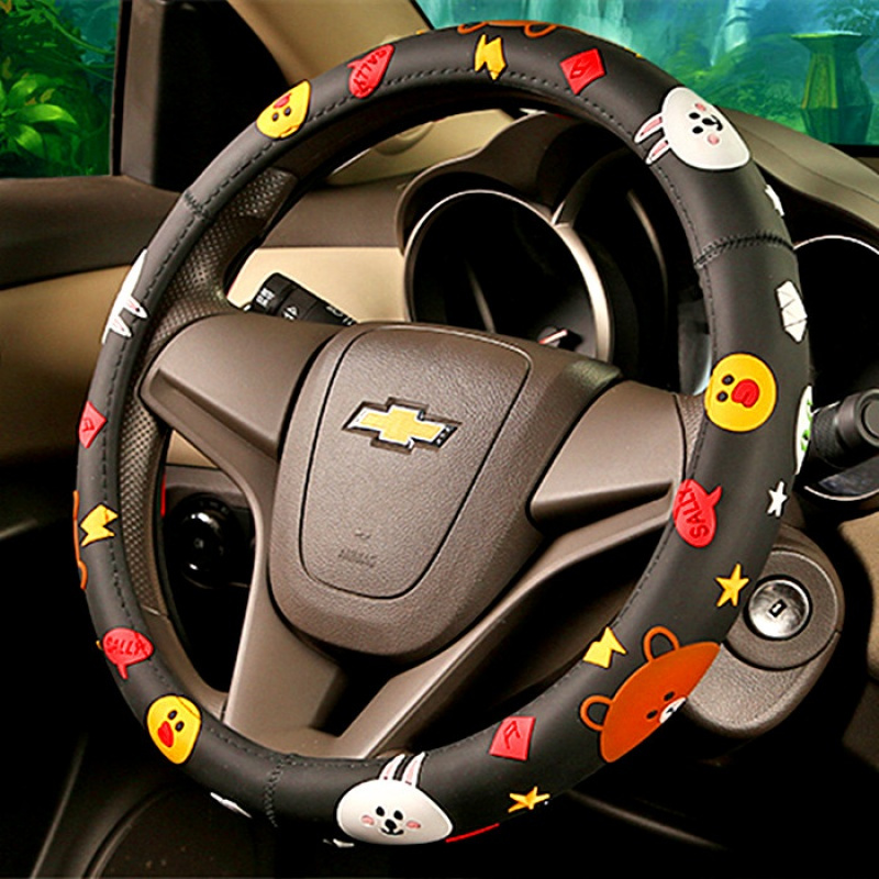可爱把套电动汽车女个性卡通方向盘套大众本田丰田吉利日产别克哈弗