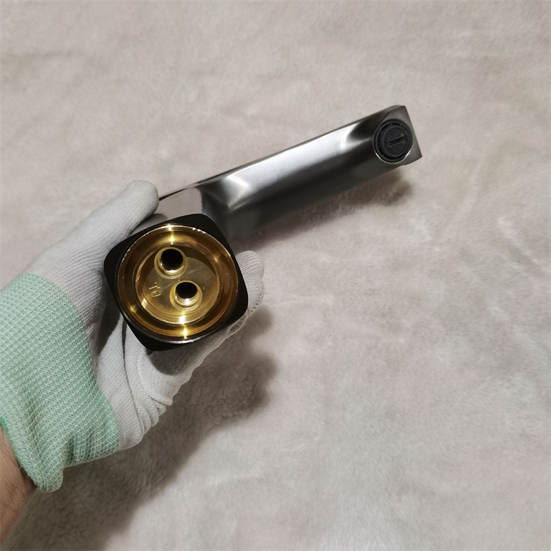 汉德斯科卫浴铜合金面盆冷热水龙头单把双控洗脸池洗漱台家用卫生间浴室柜水龙头洗头陶瓷片阀芯高清大图