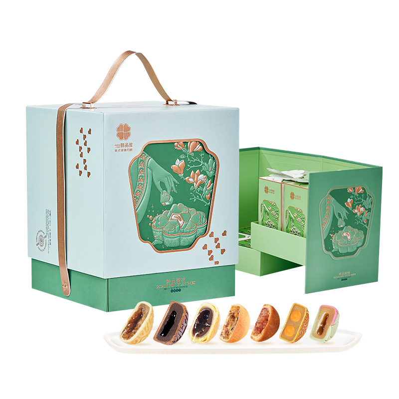 鲜品屋-1.29kg鲜品韵味月饼礼盒中秋礼盒臻味出品高清大图