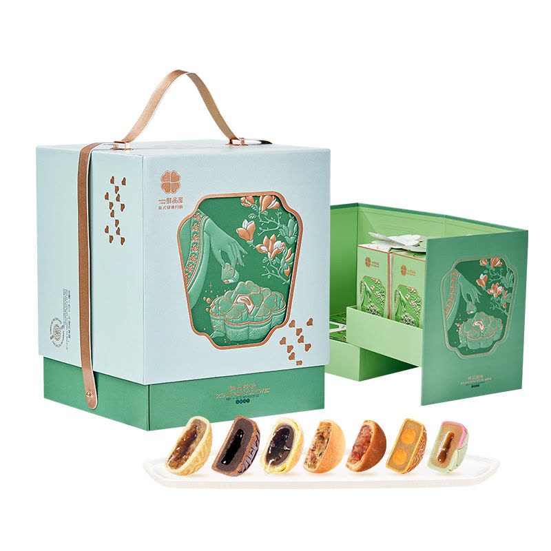 鲜品屋-1.29kg鲜品韵味月饼礼盒中秋礼盒臻味出品图片