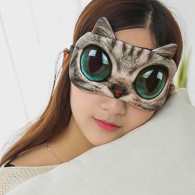 古达眼罩睡眠冰袋遮光缓解个性透气女男士卡通眼疲劳搞怪韩国夏季