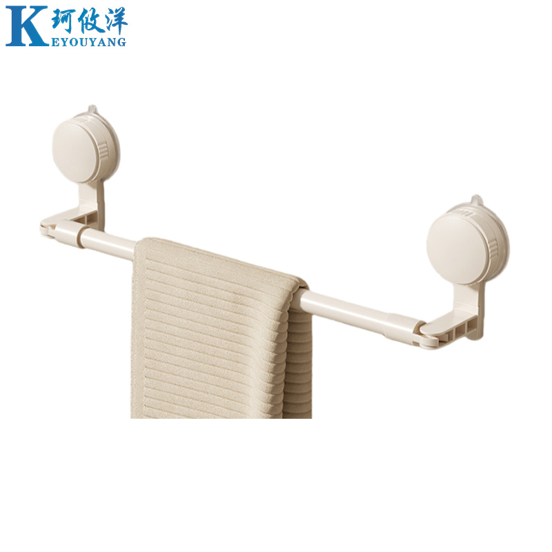 珂攸洋吸盘毛巾架置物架高清大图