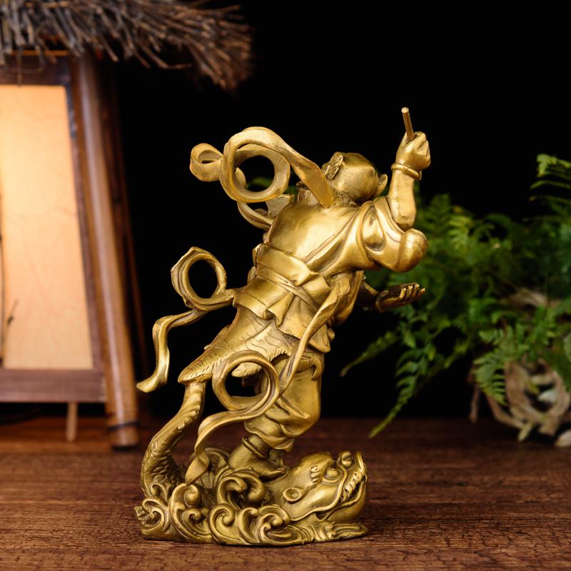 家柏饰(CORATED)铜魁星点斗独占ao头摆件 魁星踢斗学业书房家居装饰品高清大图
