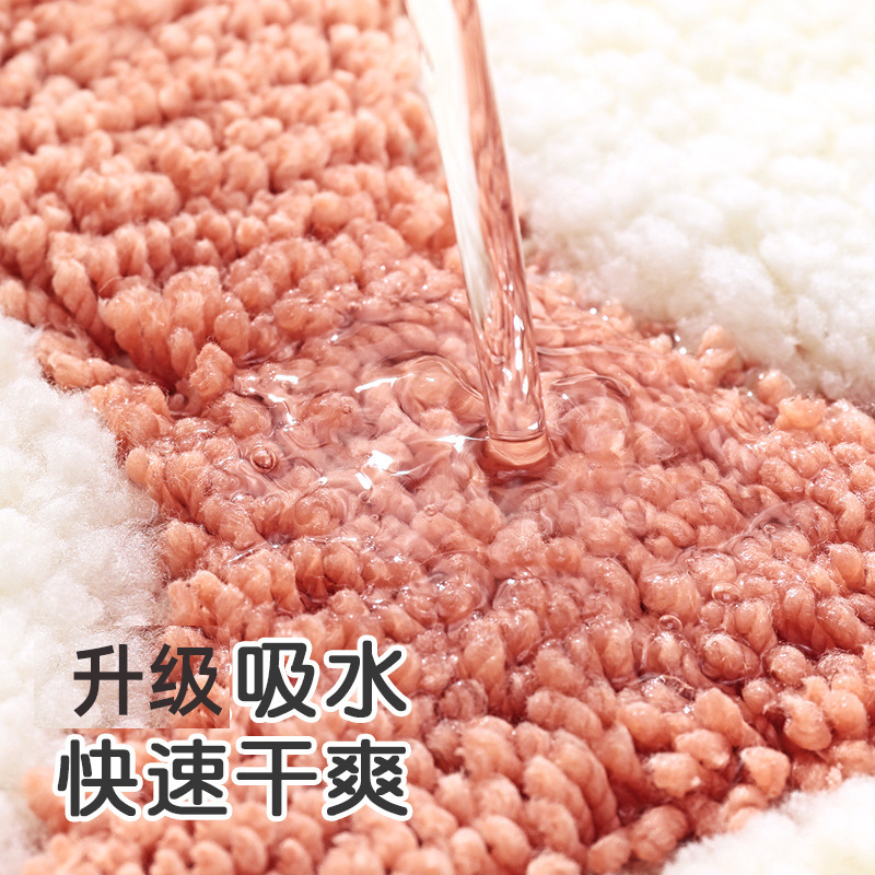 得喜DEXI 新款地垫脚丫造型家居浴室吸水防滑垫进门入户地垫卡通可爱猫爪地毯门口卧室脚垫子