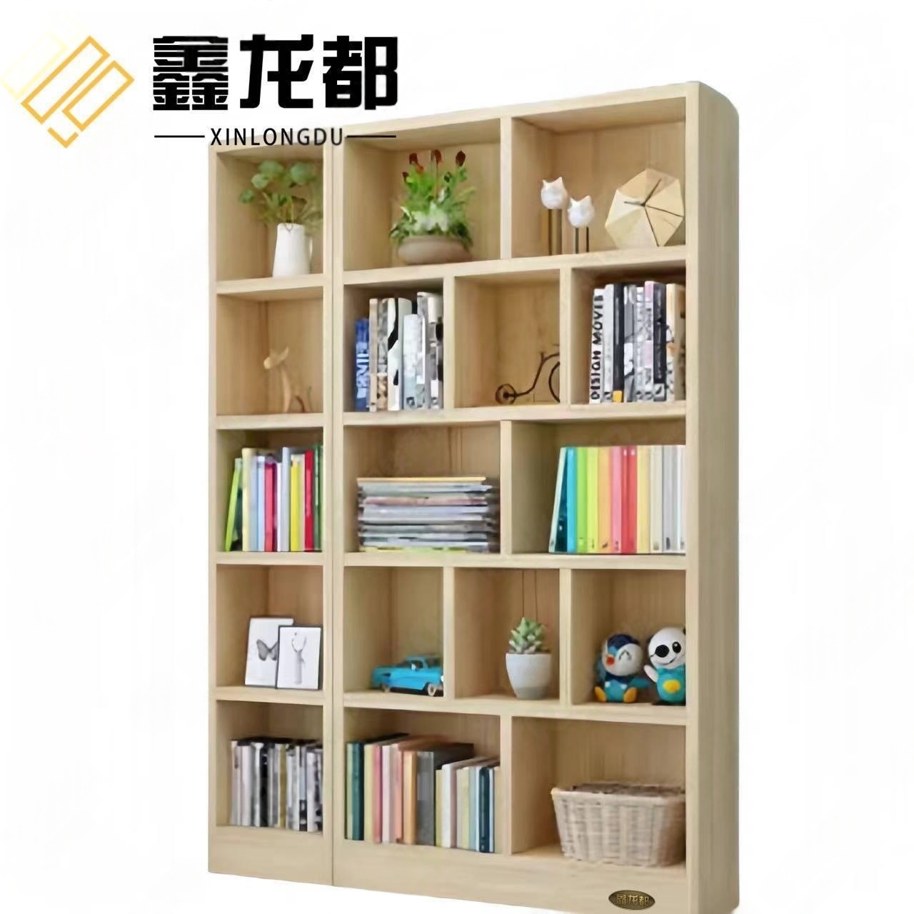 鑫龙都书柜五层台高清大图
