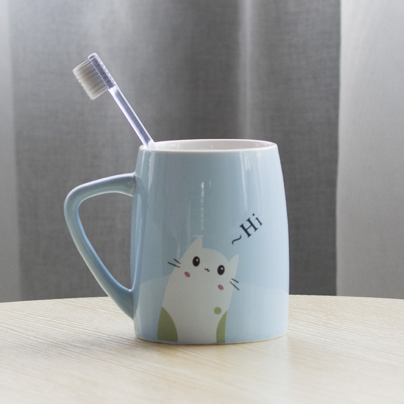 可爱卡通情侣牙刷杯子洗漱杯阿斯卡利ascari一对小清新创意牙杯牙缸