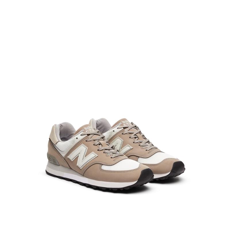 新百伦(New Balance)英产休闲运动鞋男款576烤坚果色拼接皮革网布高清大图